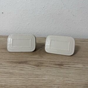 Hearth & Hand Placecard‎ Holders Ceramic Triangle Dry Erase Name Plates Set of 2